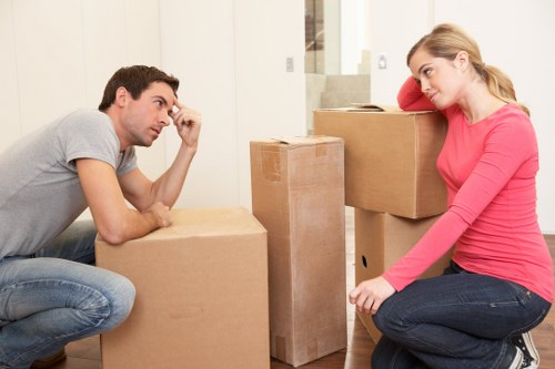Local movers handling office furniture with care during a Kew business move