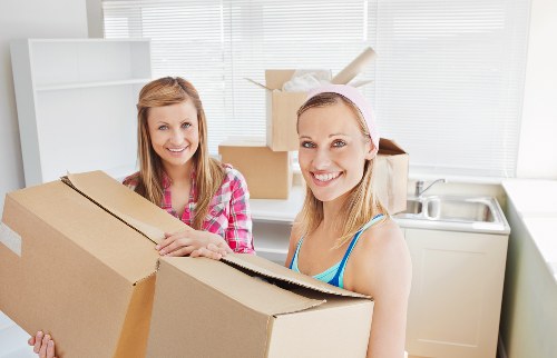 Preparing furniture and pathways for a home move in Kew