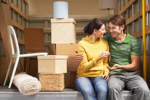 Careful unpacking of boxes in a Kew property